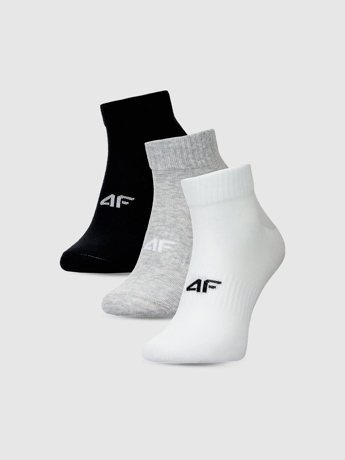 Șosete casual peste gleznă (3-pack) pentru femei - multicolor