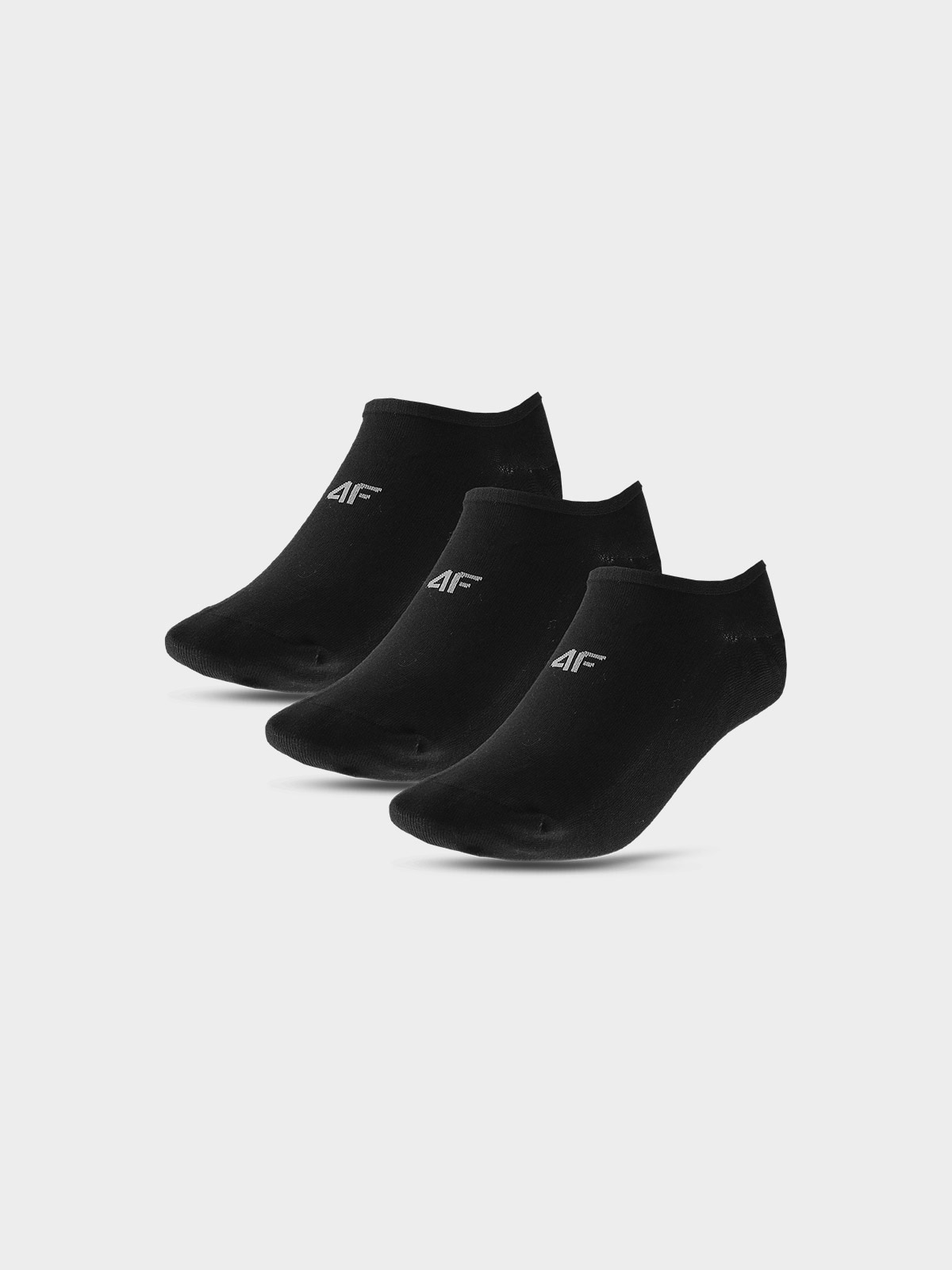 Șosete casual tălpici (3-pack) pentru bărbați - negre