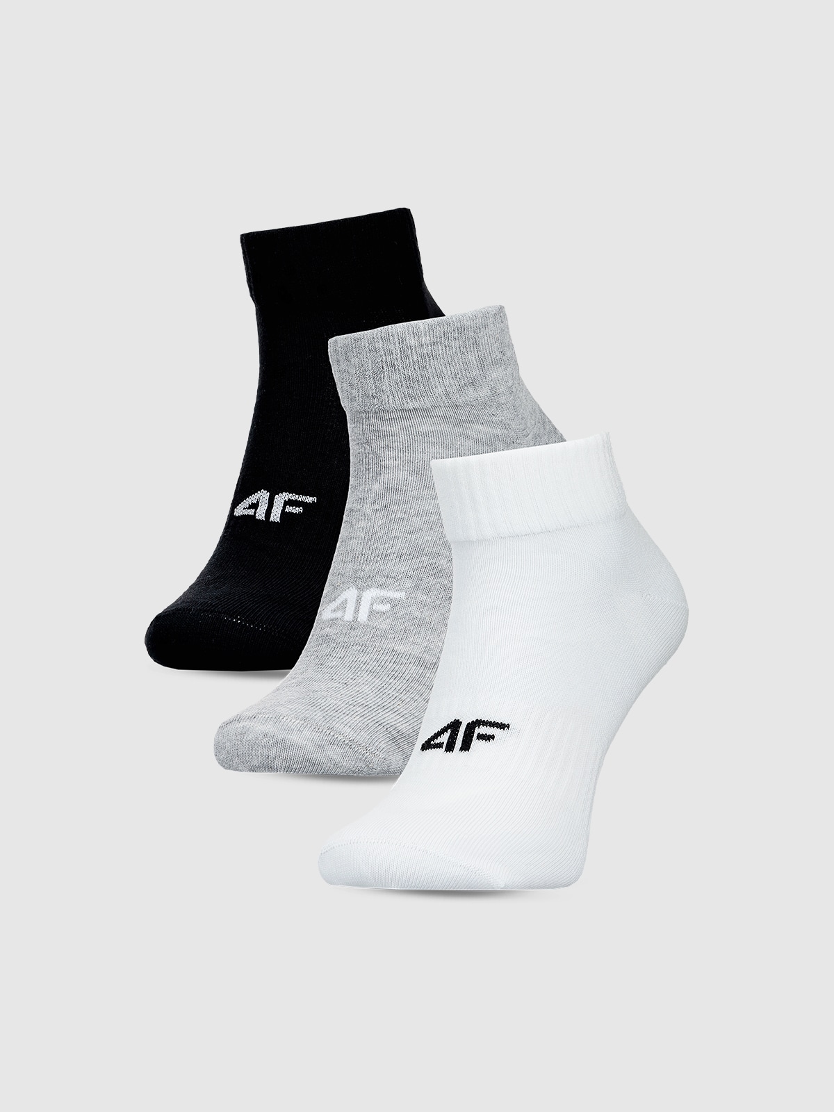 4F Șosete casual până la gleznă gleznă (3-pack) pentru bărbați - multicolor