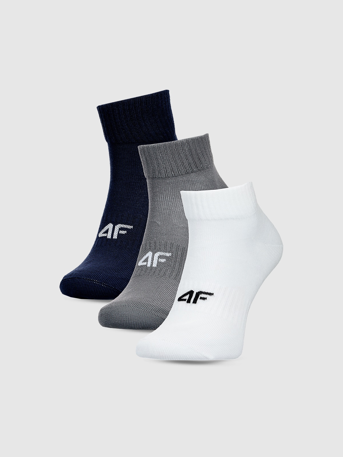 4F Șosete casual până la gleznă gleznă (3-pack) pentru bărbați - multicolor