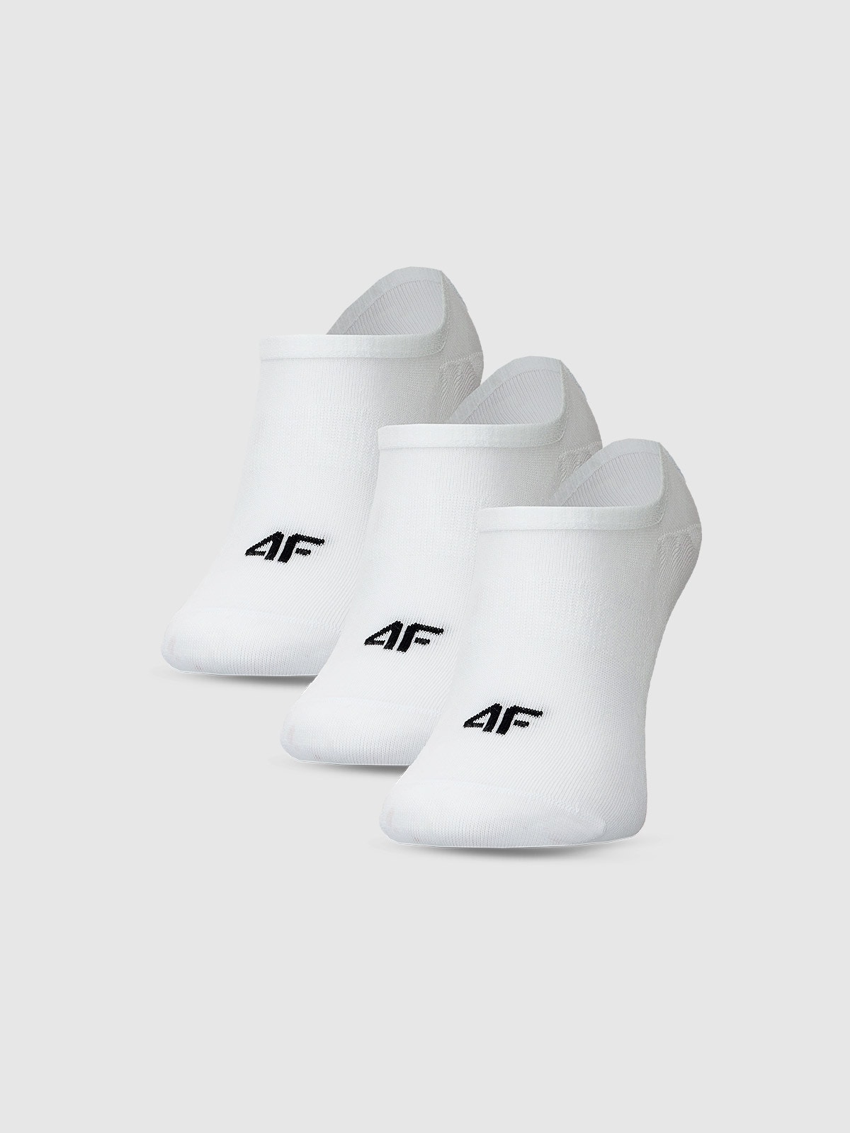 Șosete casual tălpici (3-pack) pentru bărbați - albe