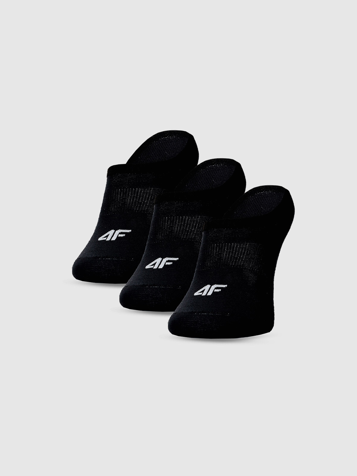Șosete casual tălpici (3-pack) pentru bărbați - negre