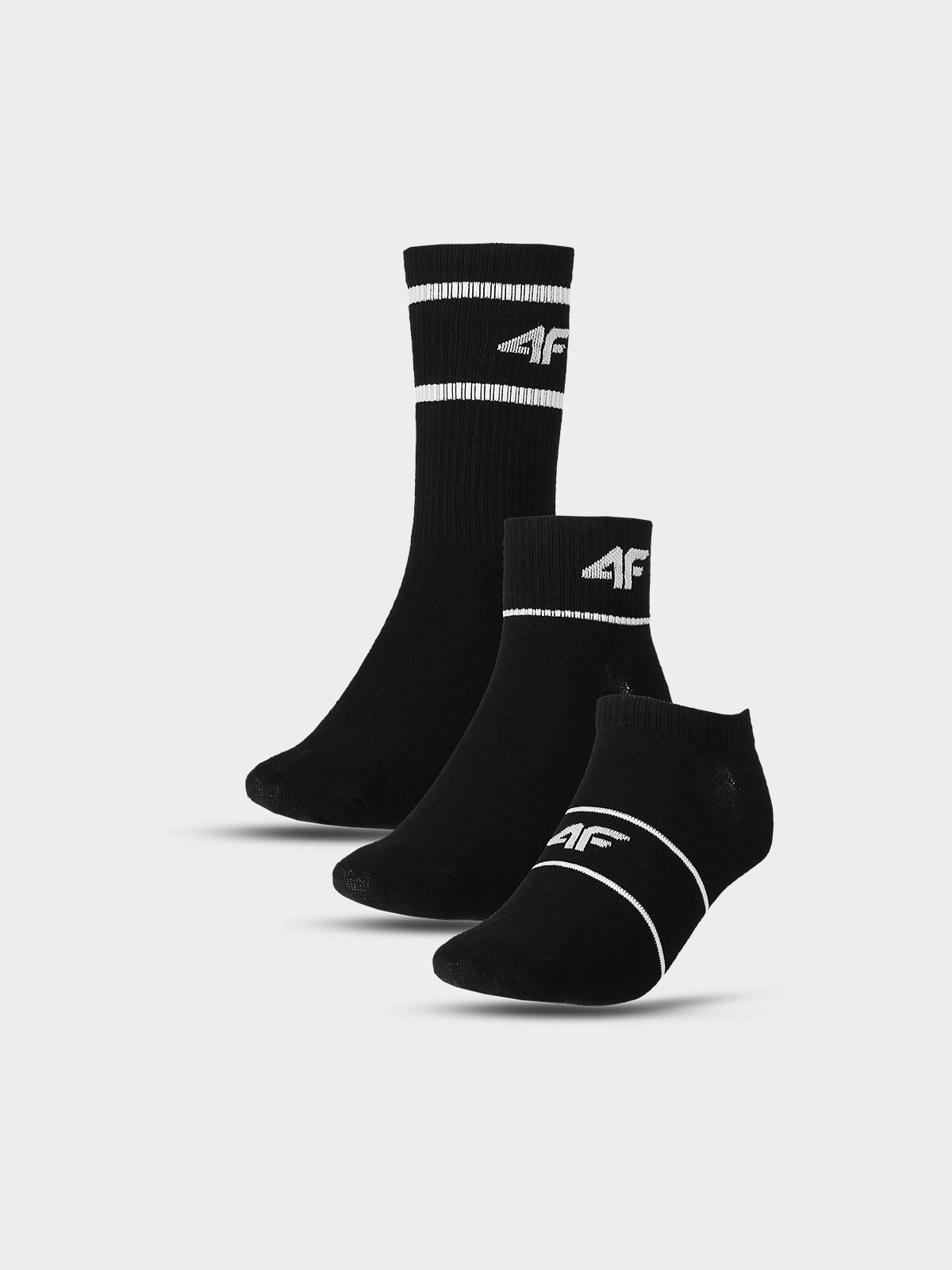 Șosete casual (3-pack) unisex - negre