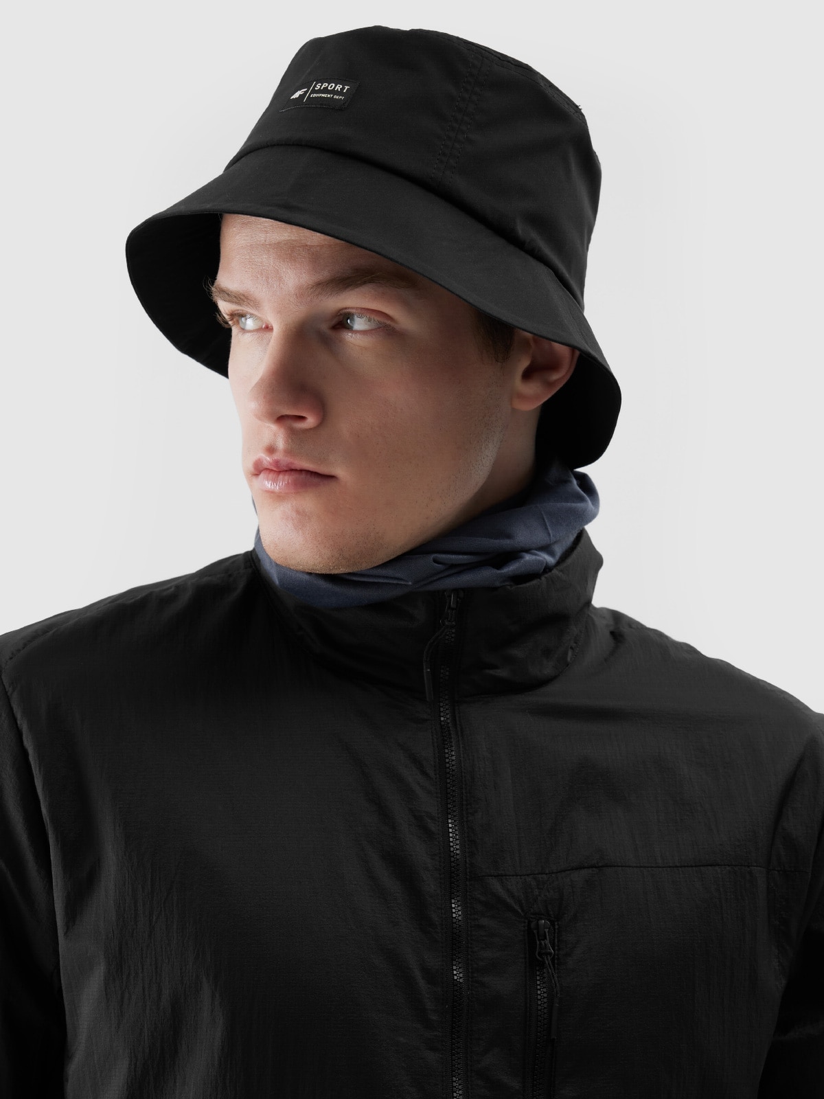 Trekingový klobouk bucket hat s UPF filtrem unisex - černý