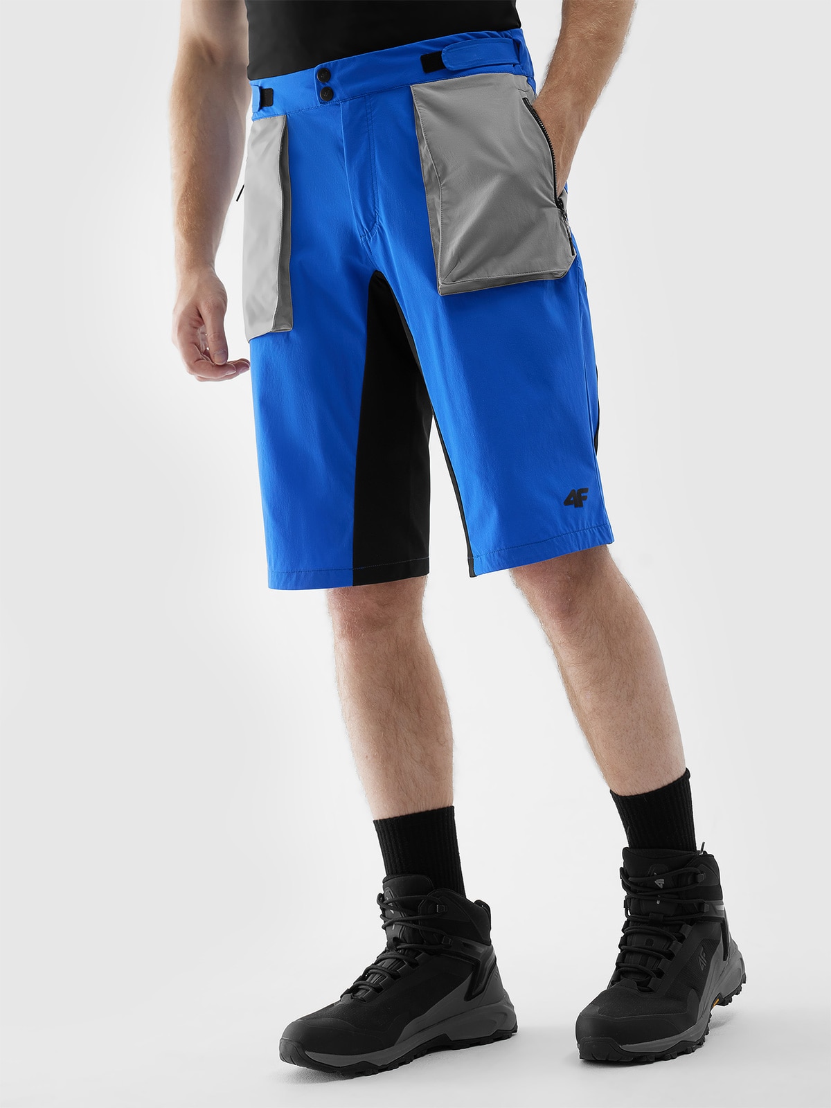 Pánske trekingové šortky 4Way Stretch - kobaltovo modré