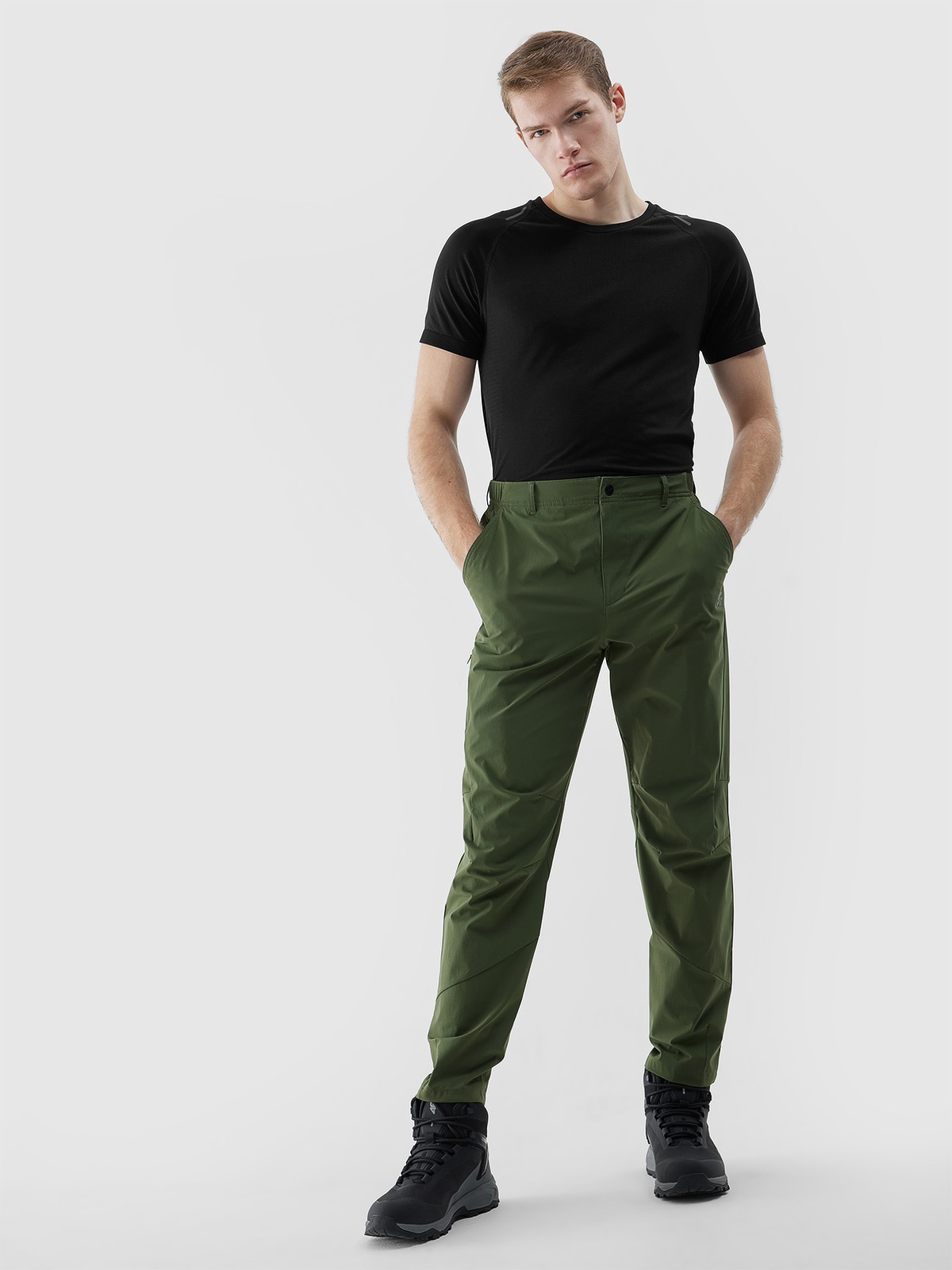 Pantaloni de trekking Ultralight pentru bărbați - verzi