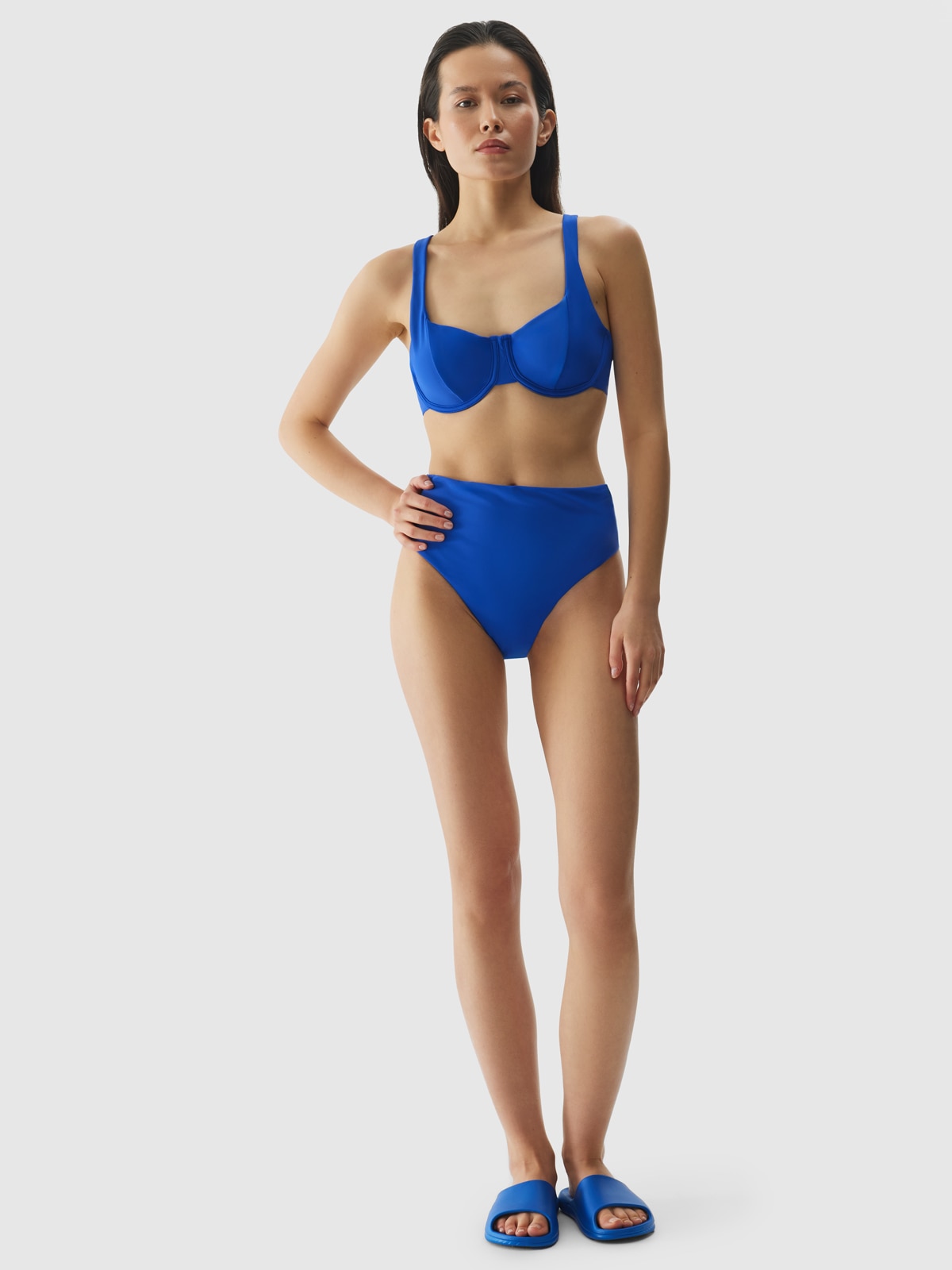 Slip de baie bikini pentru femei - cobalt