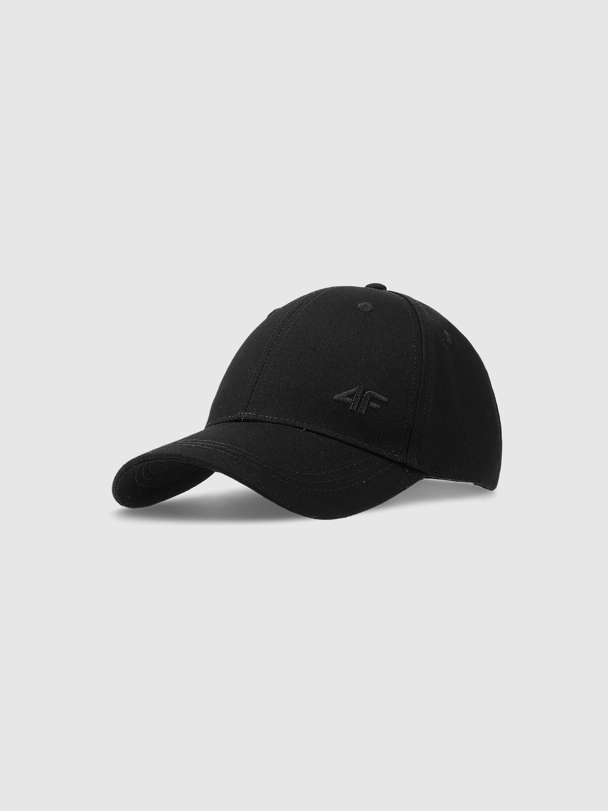Șapcă cu cozoroc strapback unisex - neagră