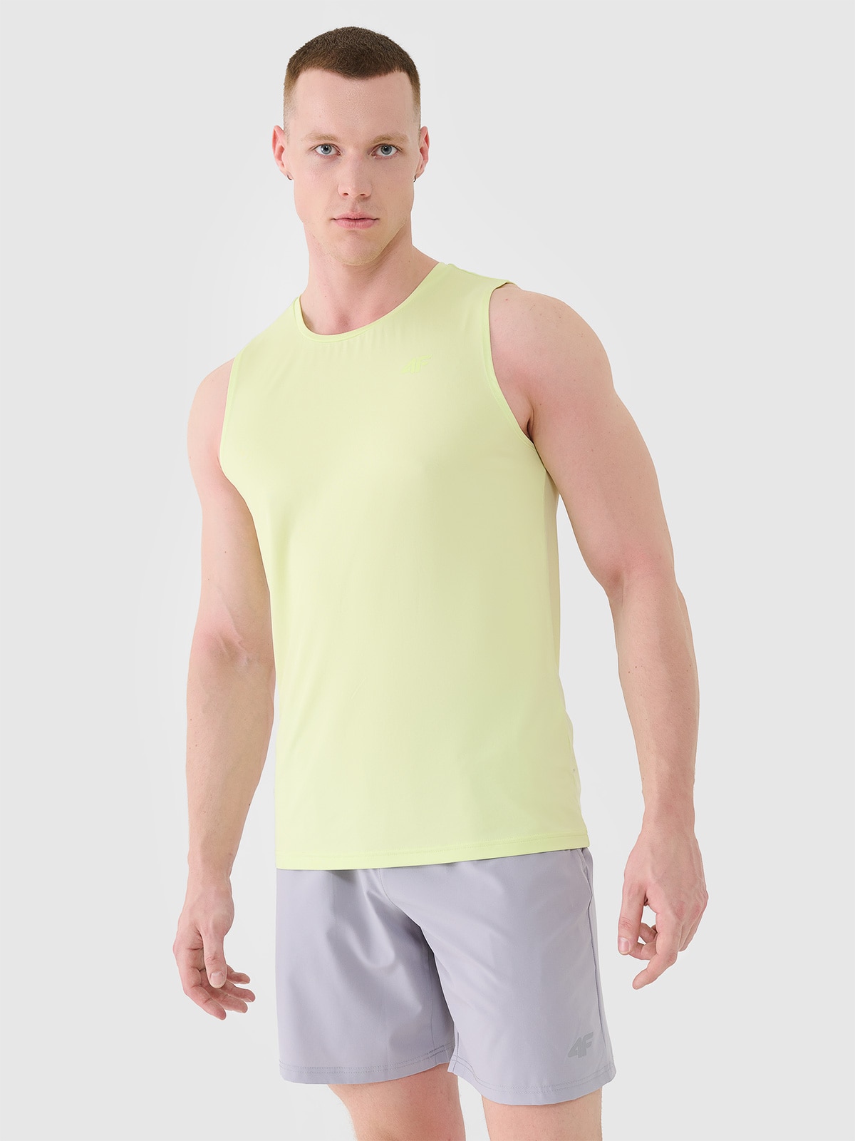 Tank top regular cu uscare rapidă pentru bărbați - verde