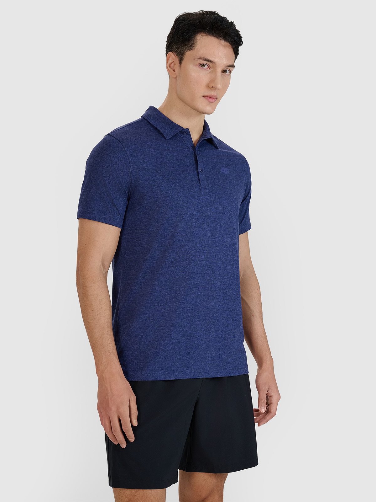 Tricou polo regular cu uscare rapidă pentru bărbați - bleumarin