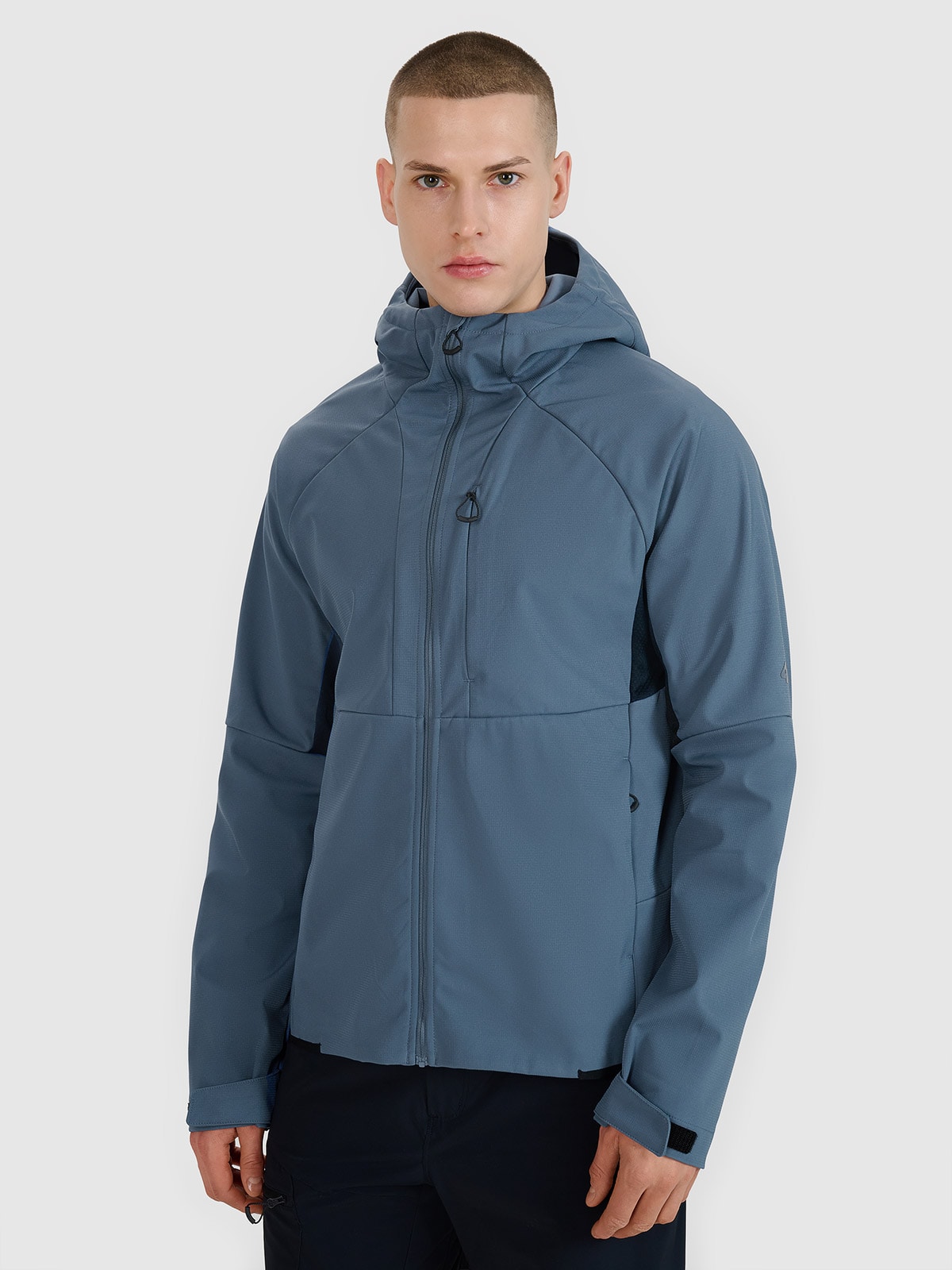 Geacă softshell anti-vânt membrană 10000 pentru bărbați - bleumarin