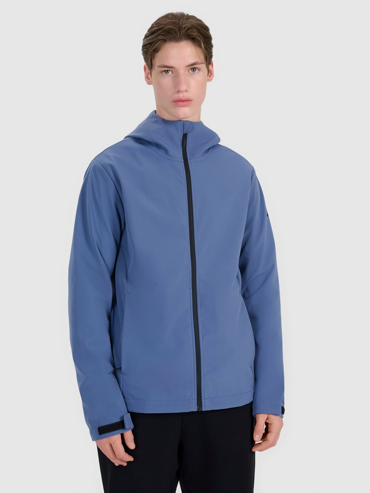 Geacă softshell anti-vânt membrană 5000 pentru bărbați - bleumarin