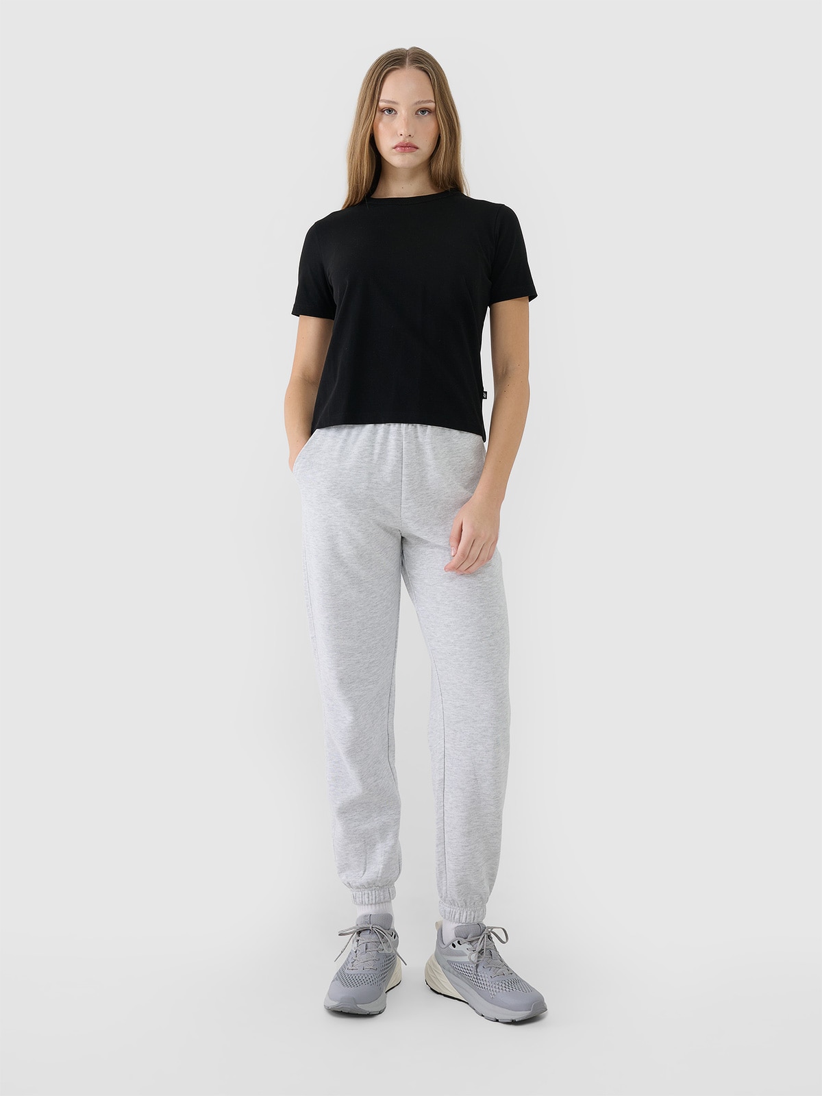 Pantaloni jogger de trening pentru femei - gri