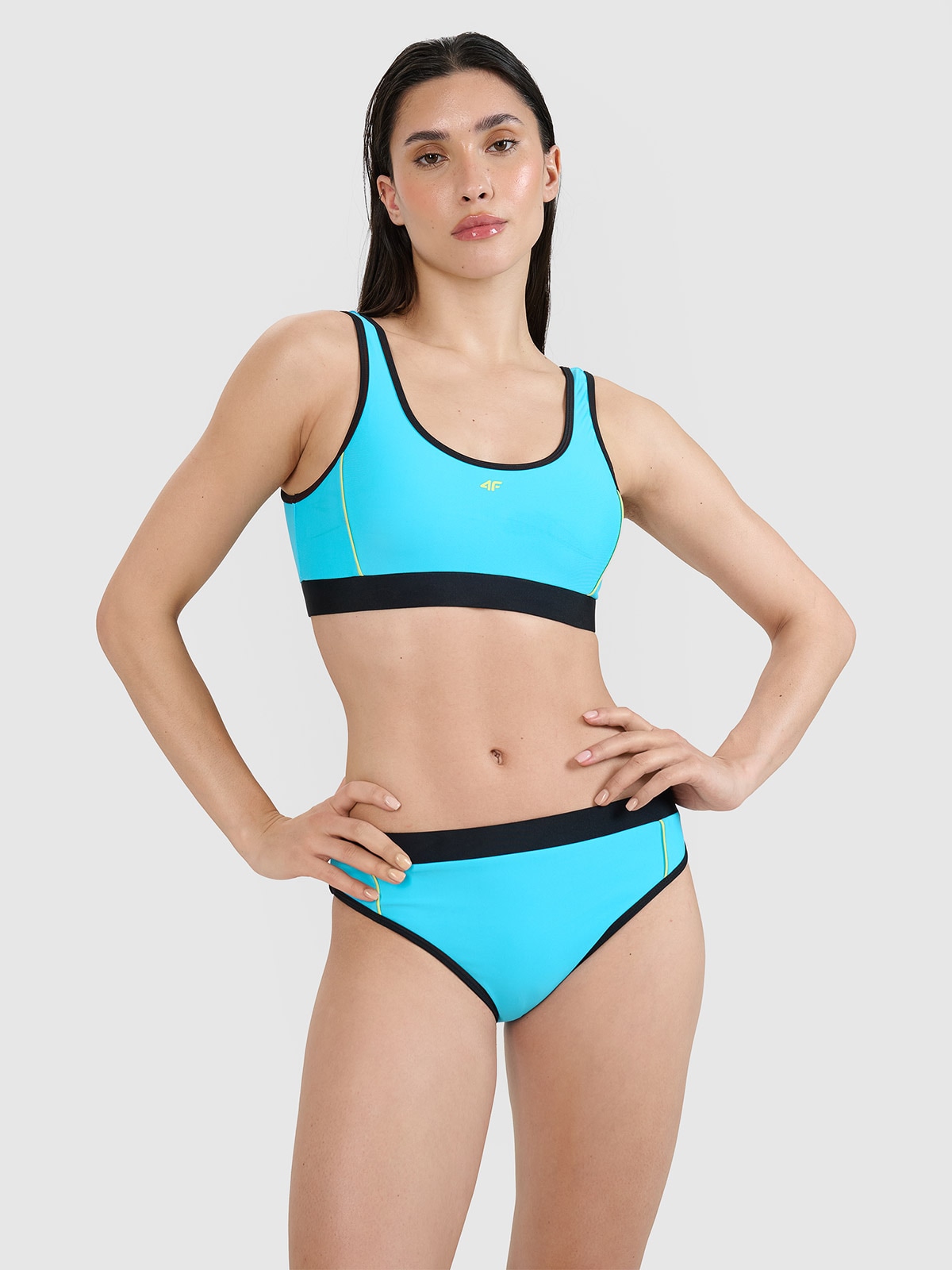 Top de baie bikini pentru femei - albastru