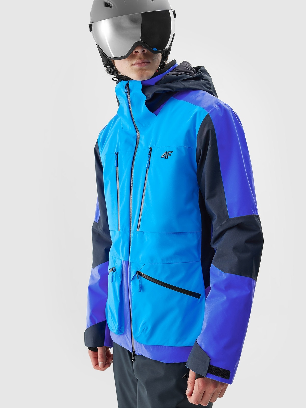 Pánská lyžařská bunda 4FPro membrána Dermizax 20000 - modrá