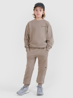 Sweatshirt ohne Kapuze für Jungen - beige