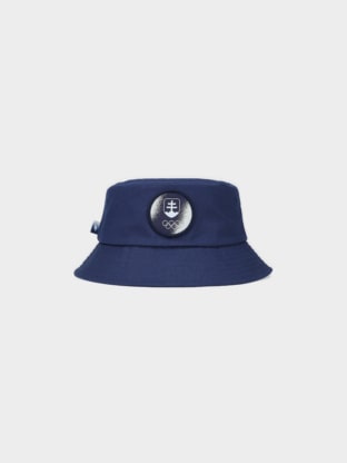 Paríž/Slovensko - Klobúk typu bucket hat - tmavomodrý