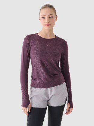 Women's Quick Dry Running Longsleeve - Purple