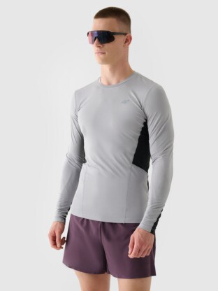 Men's Quick Dry Running Longsleeve - Gray