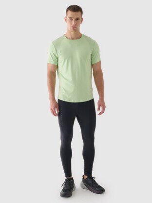 Men's Quick Dry Running Leggings - Gray