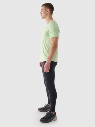 Men's Quick Dry Running Leggings - Gray