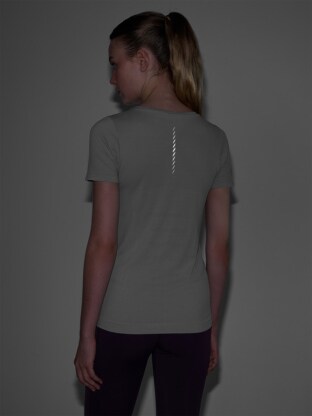 Women's Regular Running Shirt - Gray