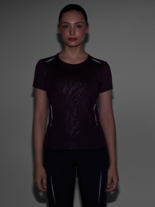 Women's Quick Dry Running T-shirt - Purple