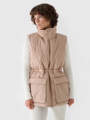 ベスト・ジレ PAROSH Women Outer RELUR24 D410037 003 227968 Beige PAROSH(パロシュ) ベスト・ジレ(レディース) - 海外通販のBUYMA