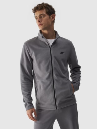 Fleece Jackets for Men: Hooded, with Stand-Up Collar | 4F