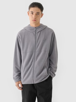 Fleece Jackets for Men: Hooded, with Stand-Up Collar | 4F