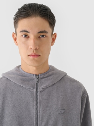 Fleece Jackets for Men: Hooded, with Stand-Up Collar | 4F