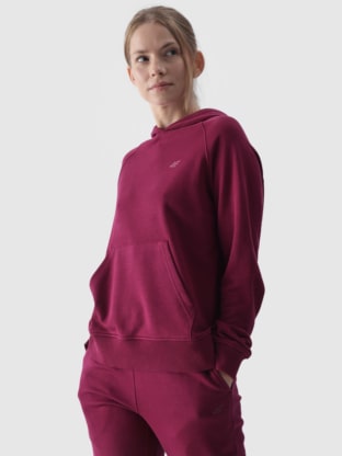 定率割引 西日本 Bluza dresowa nierozpinana z kapturem damska - fioletowa バッグ