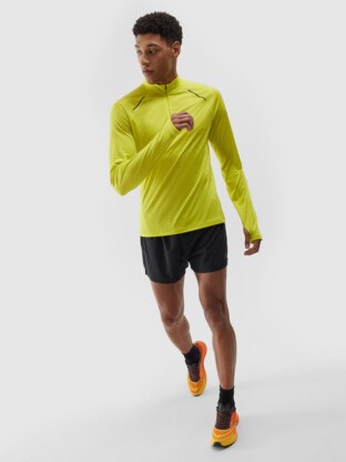 Men's quick-drying running longsleeve - green