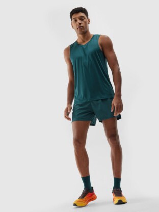 Men's quick-drying running shorts - teal