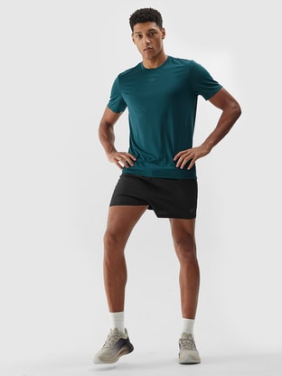 Men's quick-drying running T-shirt - teal