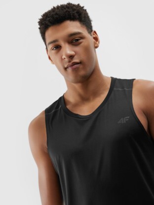 Men's quick-drying running tank top - black