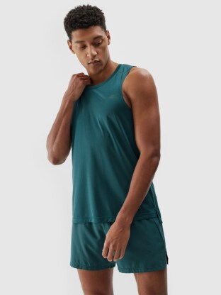 Men's quick-drying running tank top - teal