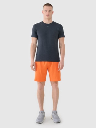 Men's joggers sweatpants - orange