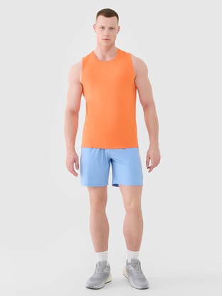 Men's joggers sweatpants - orange
