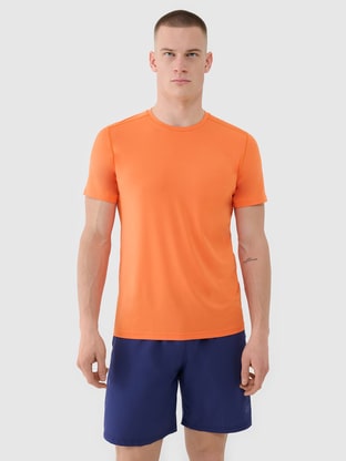 Men's joggers sweatpants - orange