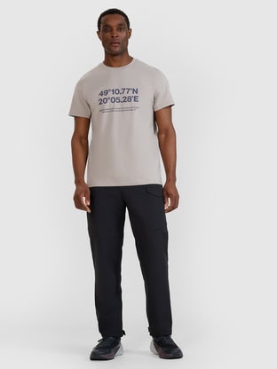 Men's joggers sweatpants - orange