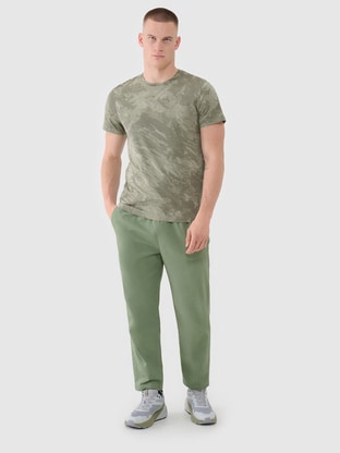 Men's joggers sweatpants - orange