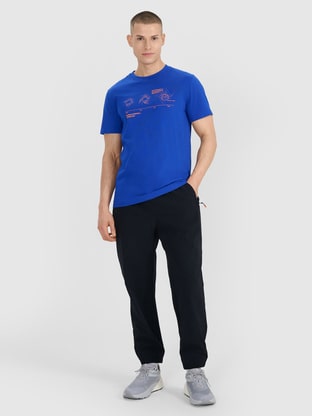 Men's joggers sweatpants - orange