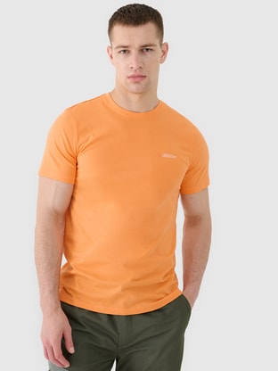 Men's joggers sweatpants - orange
