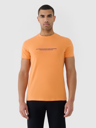 Men's joggers sweatpants - orange