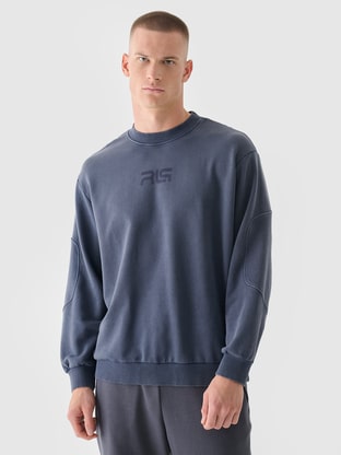 Men's 4F x Robert Lewandowski Oversized Hooded Sweatshirt - Gray