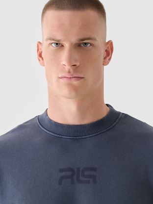 Men's 4F x Robert Lewandowski Oversized Hooded Sweatshirt - Gray