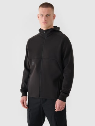 4F x Robert Lewandowski Men's Zip Hooded Sweatshirt - Black