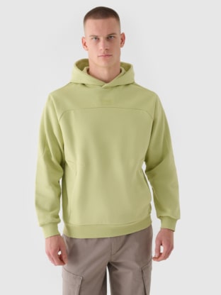 Men's 4F x Robert Lewandowski non-zip hooded sweatshirt - green