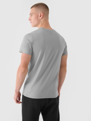 Men's regular t-shirt 4F x Robert Lewandowski - gray